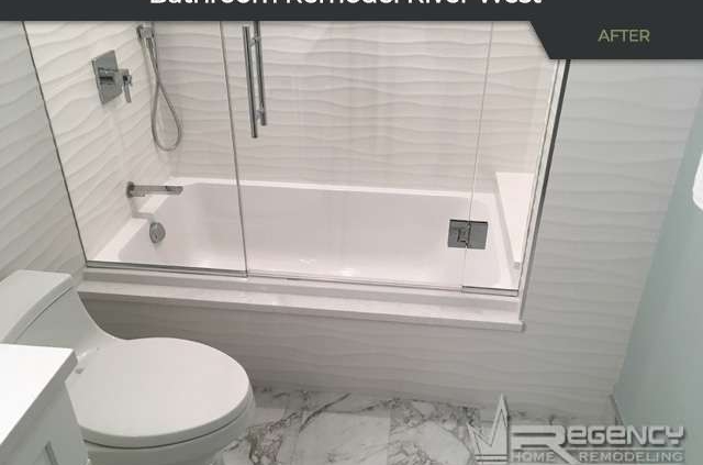 Bathroom Remodel - 501 N Clinton St, Chicago, IL 60654 by Regency Home Remodeling