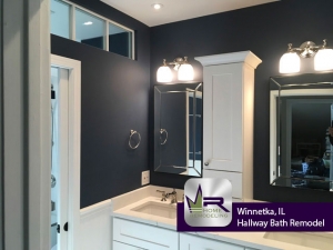 Hallway Bath Remodel - 146 Woodland Ave, Winnetka, IL 60093 by Regency Home Remodeling