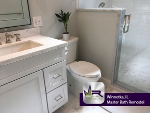 Master Bath Remodel - 146 Woodland Ave, Winnetka, IL 60093 by Regency Home Remodeling