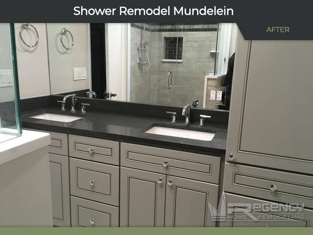 Shower Remodel - 26400 N Pheasant Run, Mundelein, IL 60060 by Regency Home Remodeling.