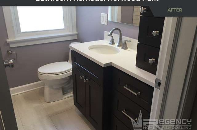 Bathroom Remodel - 7679 W Norwood St, Chicago, IL 60631 by Regency Home Remodeling.