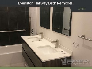 Bathroom Remodel - 820 Oakton St, Evanston, IL 60202 by Regency Home Remodeling.