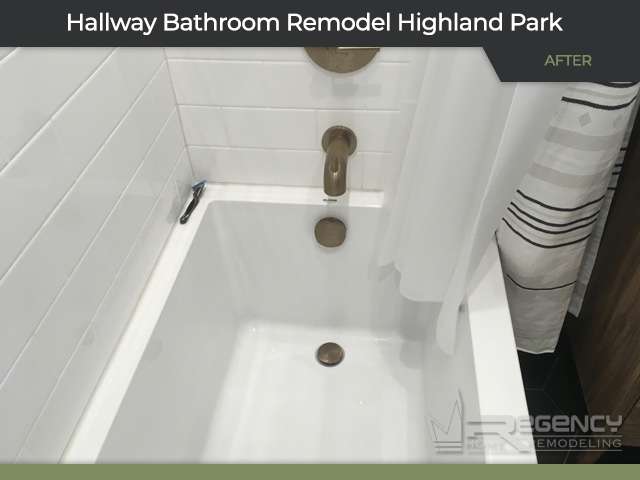 Hallway Bathroom Remodel - 908 Rollingwood Rd, Highland Park, IL 60035 by Regency Home Remodeling