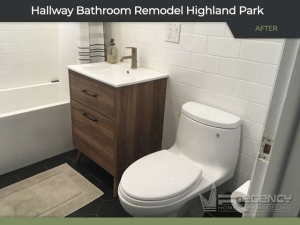 Hallway Bathroom Remodel - 908 Rollingwood Rd, Highland Park, IL 60035 by Regency Home Remodeling