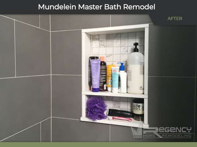 Master Bath Remodel - 21384 W Lakeview Pkwy, Mundelein, IL 60060 by Regency Home Remodeling