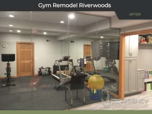 Gym Remodel - 975 Portwine Rd, Riverwoods, IL 60015 by Regency Home Remodeling