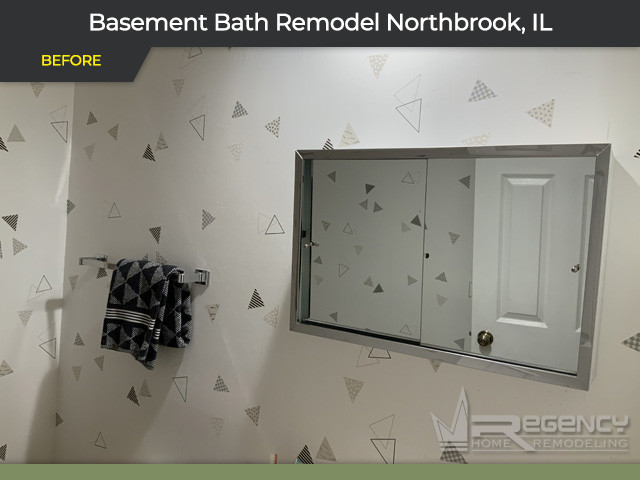 Basement Bath Remodel - 3927 Snowbird Ln, Northbrook, IL 60062 by Regency Home Remodeling