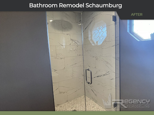 Bathroom Remodel - 265 Woodville Ln, Schaumburg, IL 60193 by Regency Home Remodeling