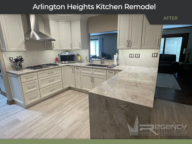 Kitchen & Laundry Room - 232 S Helena Ave, Arlington Heights, IL 60005 by Regency Home Remodeling