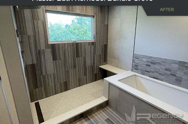 Master Bath Remodel - 1991 Wilshire Ct, Buffalo Grove, IL 60089 by Regency Home Remodeling