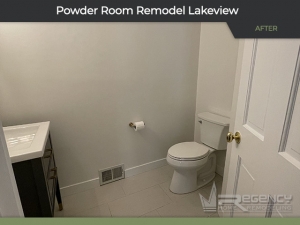 Powder Room Remodel - 1446 W Diversey Pkwy, Chicago, IL 60614 by Regency Home Remodeling