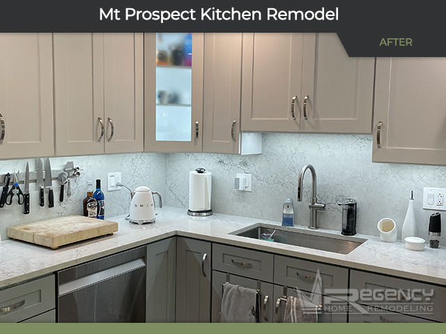 Kitchen Remodel - 514 Elmhurst Rd, Mt Prospect, IL 60056 by Regency Home Remodeling