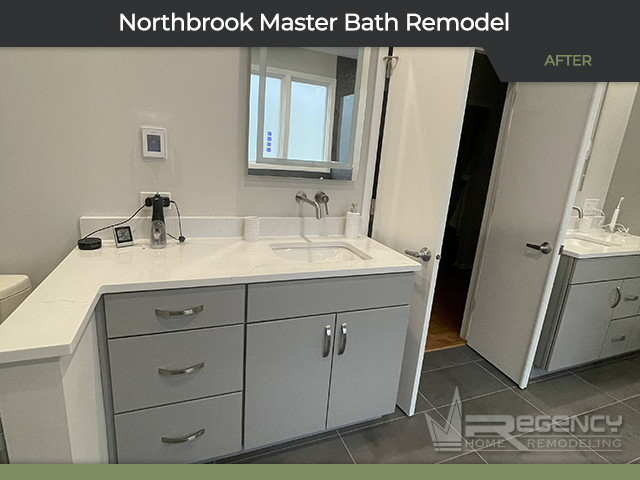 Master Bath Remodel - 2591 Chedworth Ct, Northbrook, IL 60062 by Regency Home Remodeling