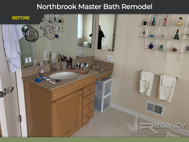 Master Bath Remodel - 2591 Chedworth Ct, Northbrook, IL 60062 by Regency Home Remodeling