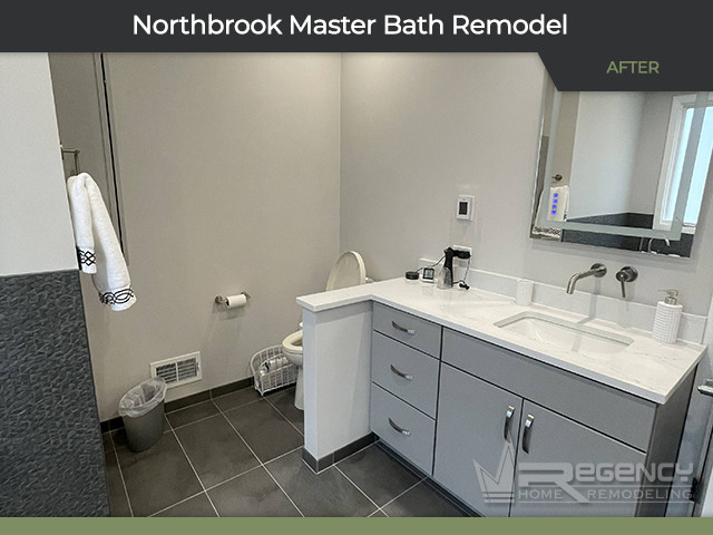 Master Bath Remodel - 2591 Chedworth Ct, Northbrook, IL 60062 by Regency Home Remodeling