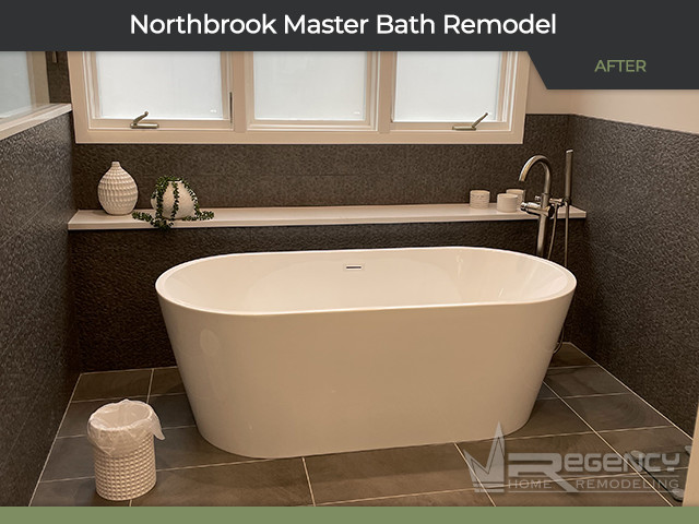 Master Bath Remodel - 2591 Chedworth Ct, Northbrook, IL 60062 by Regency Home Remodeling