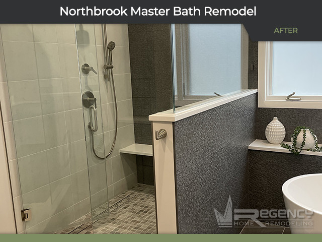 Master Bath Remodel - 2591 Chedworth Ct, Northbrook, IL 60062 by Regency Home Remodeling