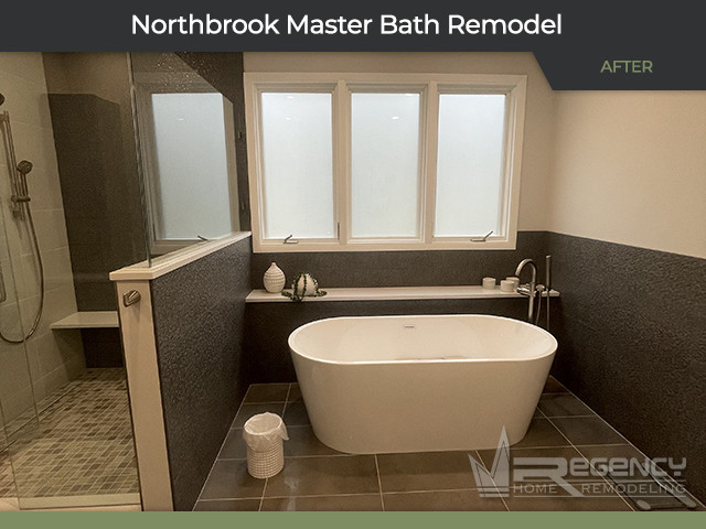 Master Bath Remodel - 2591 Chedworth Ct, Northbrook, IL 60062 by Regency Home Remodeling