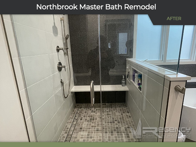 Master Bath Remodel - 2591 Chedworth Ct, Northbrook, IL 60062 by Regency Home Remodeling