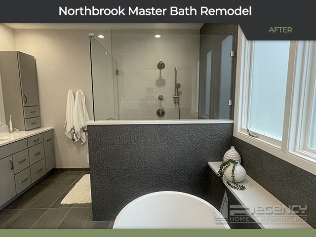 Master Bath Remodel - 2591 Chedworth Ct, Northbrook, IL 60062 by Regency Home Remodeling