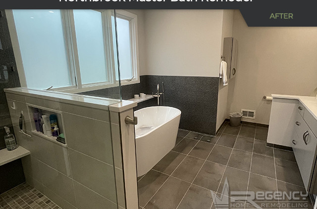 Master Bath Remodel - 2591 Chedworth Ct, Northbrook, IL 60062 by Regency Home Remodeling