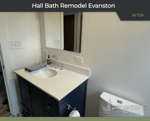 Hall Bath Remodel - 2662 Central Park Ave, Evanston, IL 60201 by Regency Home Remodeling
