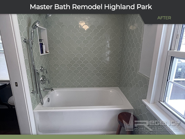 Master Bath Remodel - 940 Marion Ave, Highland Park, IL 60035 by Regency Home Remodeling