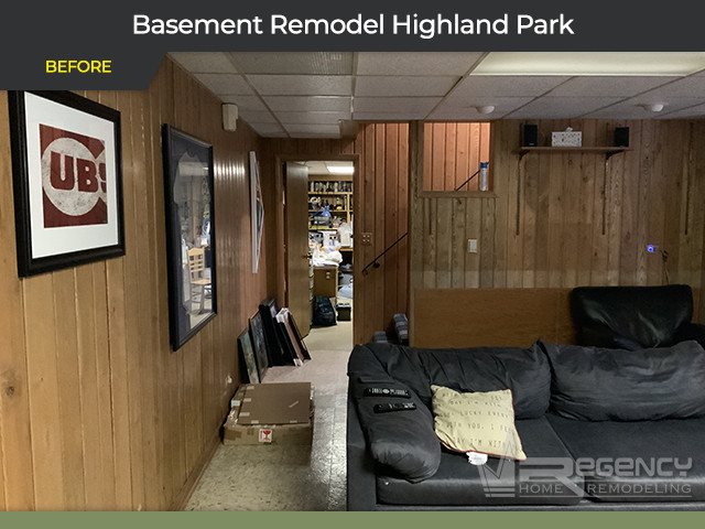 Basement Remodel - 3550 University Ave, Highland Park IL 60035 by Regency Home Remodeling