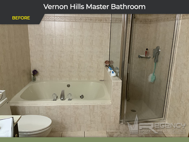 Master Bath Remodel - 130 Marimac Ln, Vernon Hills, IL 60061 by Regency Home Remodeling