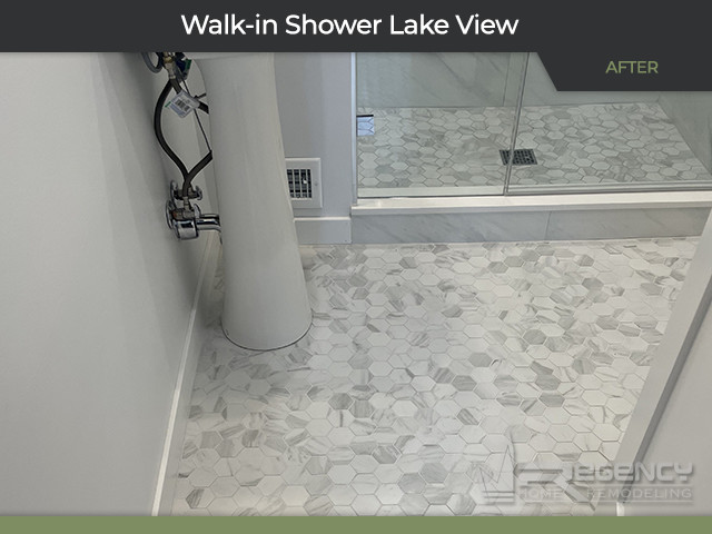 Walk-in Shower - 3025 N Racine Ave, Chicago, IL 60657 by Regency Home Remodeling