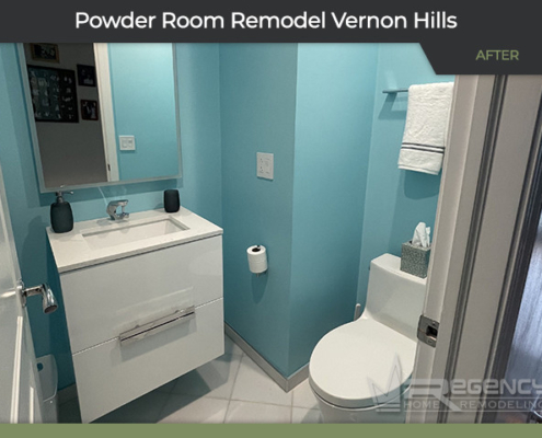 Powder Room Remodel - 112 Austin Ct, Vernon Hills, IL 60061 60035 by Regency Home Remodeling