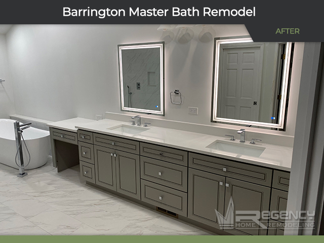 Master Bath - 315 N Valley Rd, Barrington, IL 60010 by Regency Home Remodeling