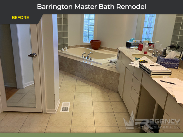 Master Bath - 315 N Valley Rd, Barrington, IL 60010 by Regency Home Remodeling