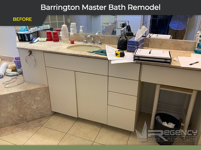 Master Bath - 315 N Valley Rd, Barrington, IL 60010 by Regency Home Remodeling