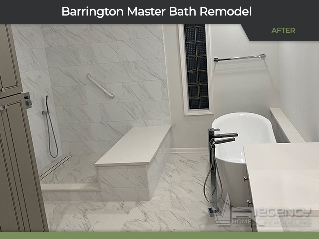 Master Bath - 315 N Valley Rd, Barrington, IL 60010 by Regency Home Remodeling