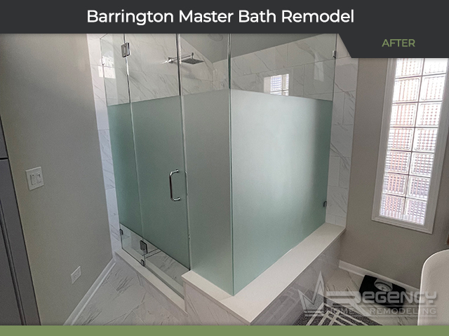 Master Bath - 315 N Valley Rd, Barrington, IL 60010 by Regency Home Remodeling