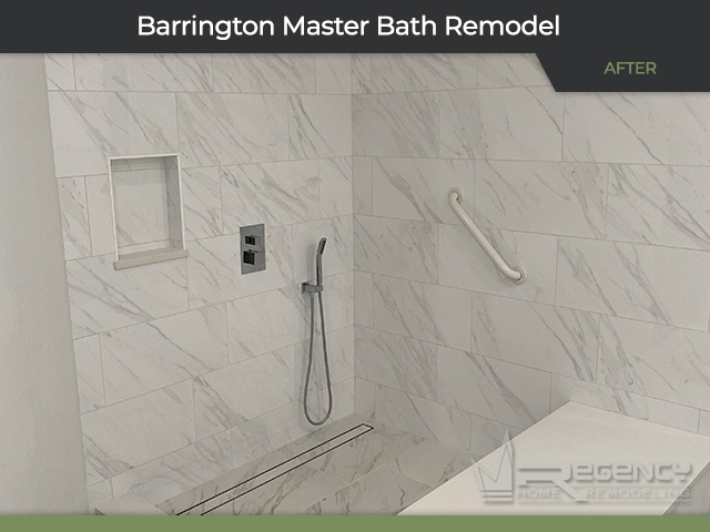 Master Bath - 315 N Valley Rd, Barrington, IL 60010 by Regency Home Remodeling