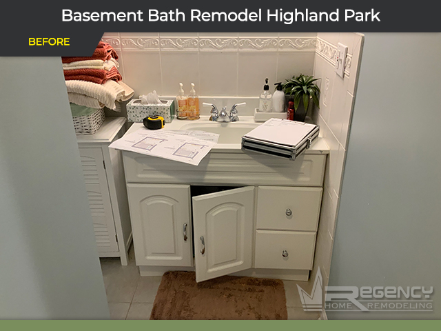Basement Bath - 3072 Greenwood Ave, Highland Park, IL 60035 by Regency Home Remodeling