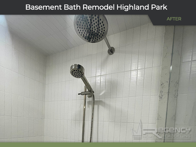 Basement Bath - 3072 Greenwood Ave, Highland Park, IL 60035 by Regency Home Remodeling