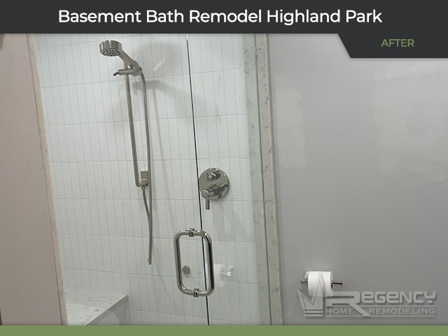 Basement Bath - 3072 Greenwood Ave, Highland Park, IL 60035 by Regency Home Remodeling
