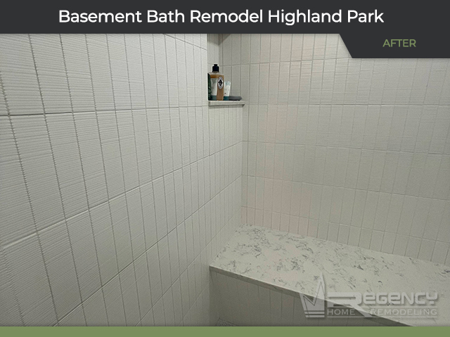 Basement Bath - 3072 Greenwood Ave, Highland Park, IL 60035 by Regency Home Remodeling
