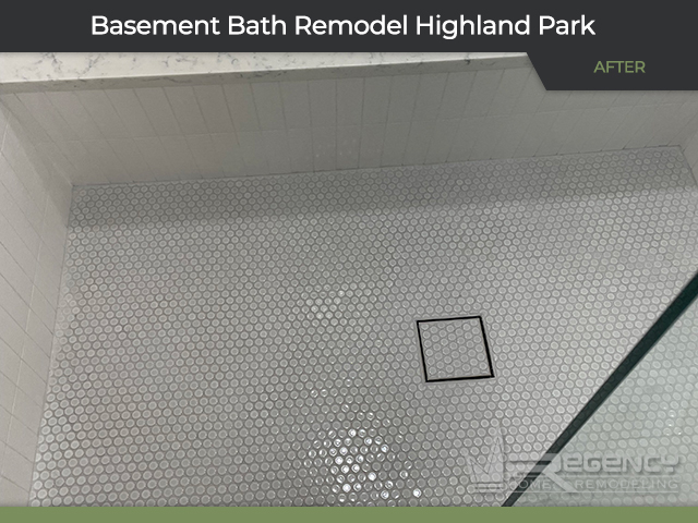 Basement Bath - 3072 Greenwood Ave, Highland Park, IL 60035 by Regency Home Remodeling