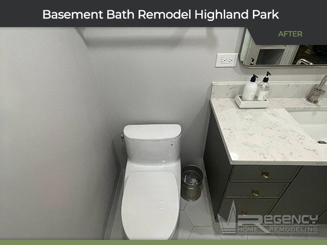 Basement Bath - 3072 Greenwood Ave, Highland Park, IL 60035 by Regency Home Remodeling
