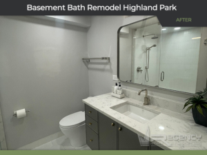 Basement Bath - 3072 Greenwood Ave, Highland Park, IL 60035 by Regency Home Remodeling