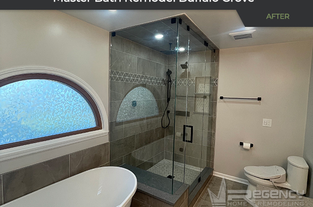 Master Bath Remodel - 2945 Roslyn Ln. Buffalo Grove, IL 60089 by Regency Home Remodeling