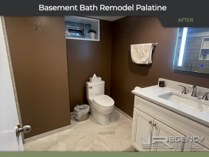 Basement Bath Remodel - 426 E Wilson St, Palatine, IL 60074 by Regency Home Remodeling