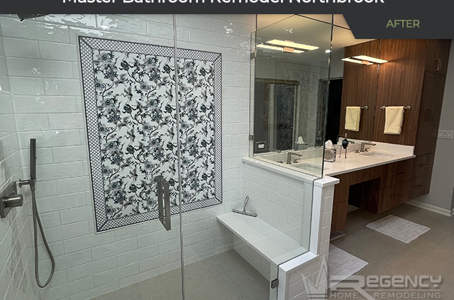Master Bath Remodel - 4527 Deer Trail, Northbrook, IL 60062 by Regency Home Remodeling