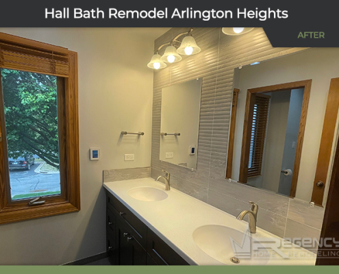 Hall Bath Remodel - 2516 E Hartford Ct, Arlington Heights, IL 60004 by Regency Home Remodeling