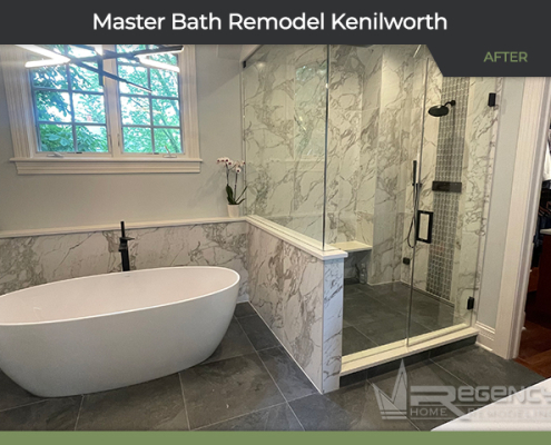 Master Bath Remodel - 136 Tudor Pl, Kenilworth, IL 60043 by Regency Home Remodeling