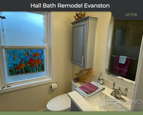 Hall Bath Remodel - 1300 Cleveland St, Evanston, IL 60202 by Regency Home Remodeling